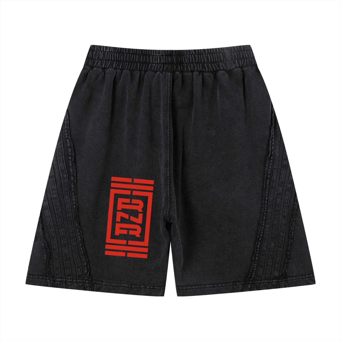 Unisex Vintage Wash Raw Edge Shorts